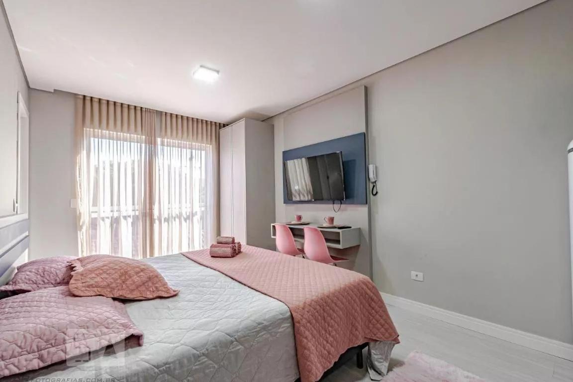 11-Studio Decorado Lindo! Otimo Para Casal!!! 库里提巴 外观 照片