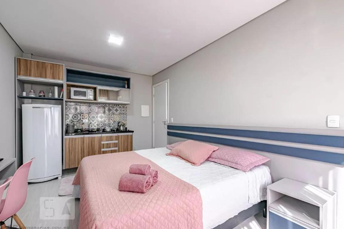 11-Studio Decorado Lindo! Otimo Para Casal!!! 库里提巴 外观 照片