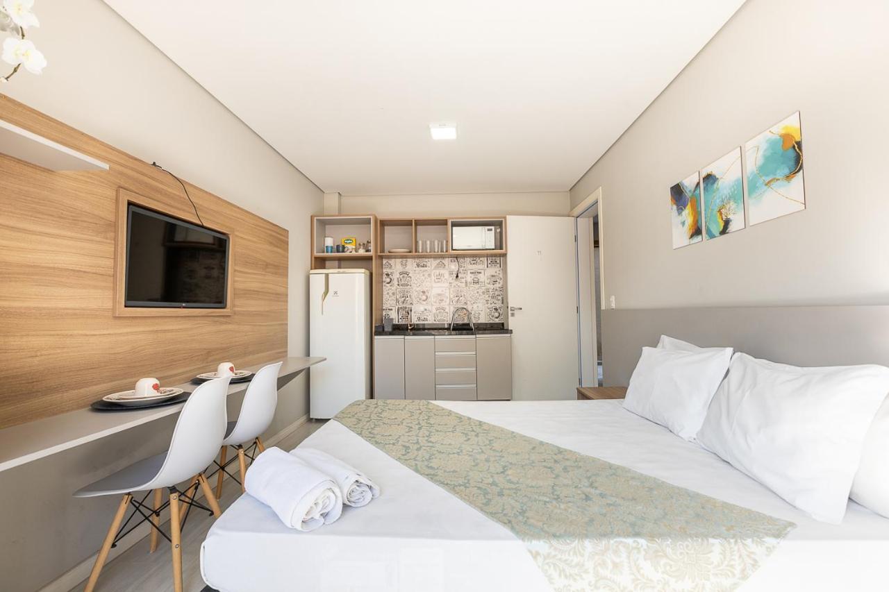 11-Studio Decorado Lindo! Otimo Para Casal!!! 库里提巴 外观 照片