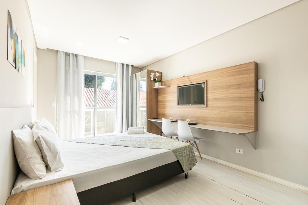 11-Studio Decorado Lindo! Otimo Para Casal!!! 库里提巴 外观 照片