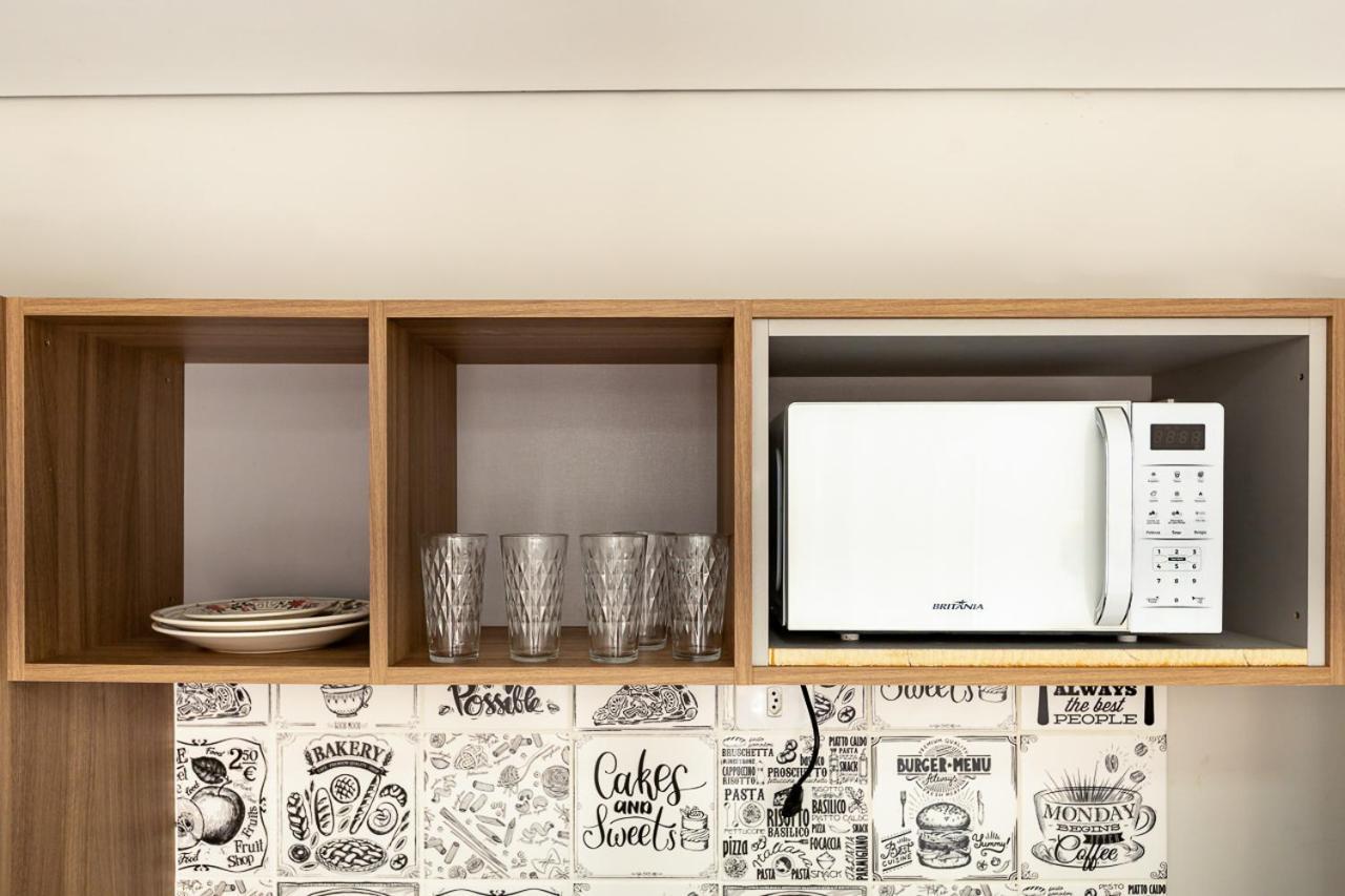 11-Studio Decorado Lindo! Otimo Para Casal!!! 库里提巴 外观 照片